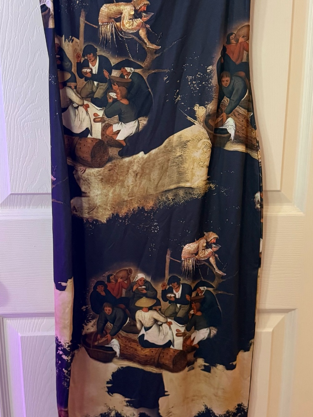 Art strapless dress